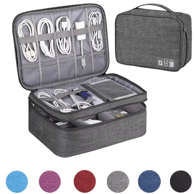 Organizador Tech de Viaje – Cables, Cargadores y Accesorios